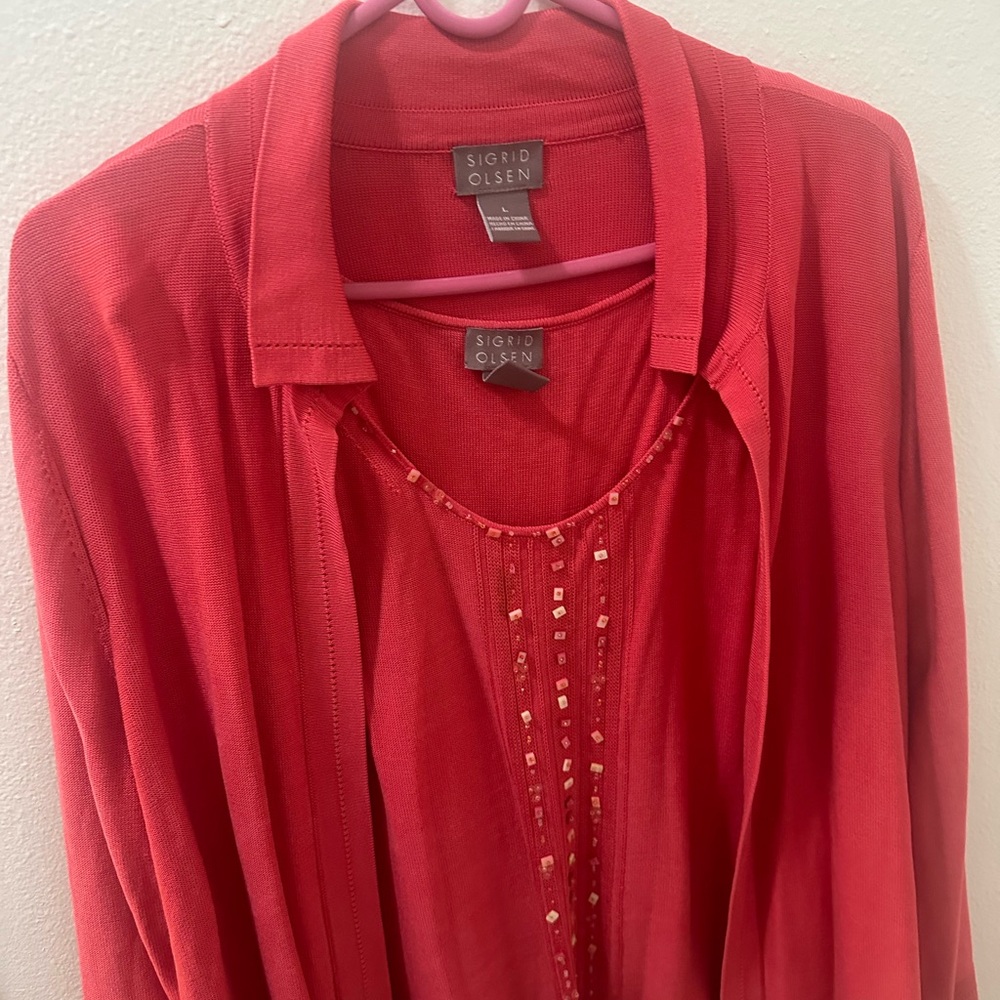 Sigrid Olsen Women's Red Top